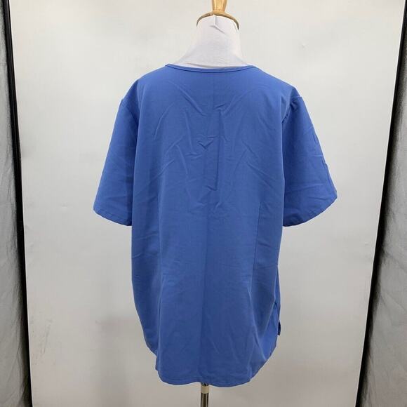 Figs Top Womens 2XL XXL Casma Pockets Scrub Short Sleeve V Neck Medical Shirt - Picture 7 of 12